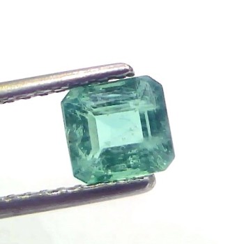 1.25 Ct Certified Untreated Natural Zambian Emerald Gemstone Panna