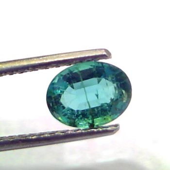 1.30 Ct GII Certified Untreated Natural Zambian Emerald Gemstone AAAAA