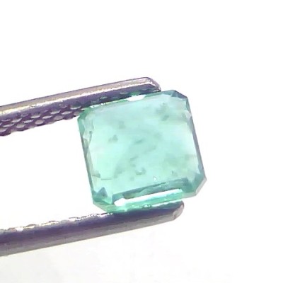 1.25 Ct Certified Untreated Natural Zambian Emerald Gemstone Panna
