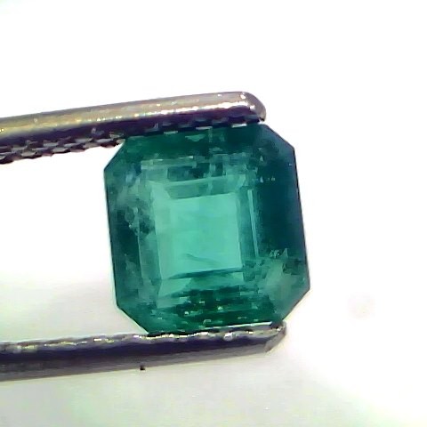 1.41 Ct Certified Untreated Natural Zambian Emerald Gemstone Panna