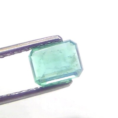 1.36 Ct Certified Untreated Natural Zambian Emerald Gemstone Panna