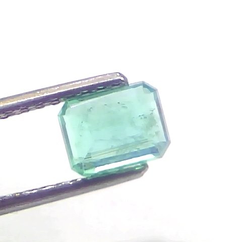 1.36 Ct Certified Untreated Natural Zambian Emerald Gemstone Panna