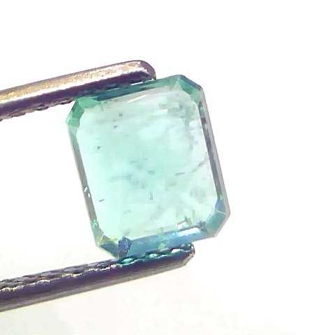 1.34 Ct Certified Untreated Natural Zambian Emerald Gemstone Panna