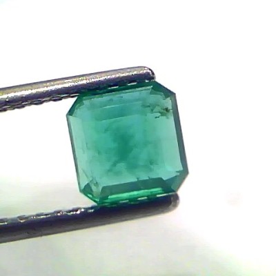 1.41 Ct Certified Untreated Natural Zambian Emerald Gemstone Panna