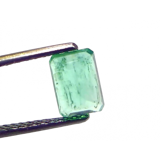 1.35 Ct GII Certified Untreated Natural Colombian Emerald Gemstone AAA