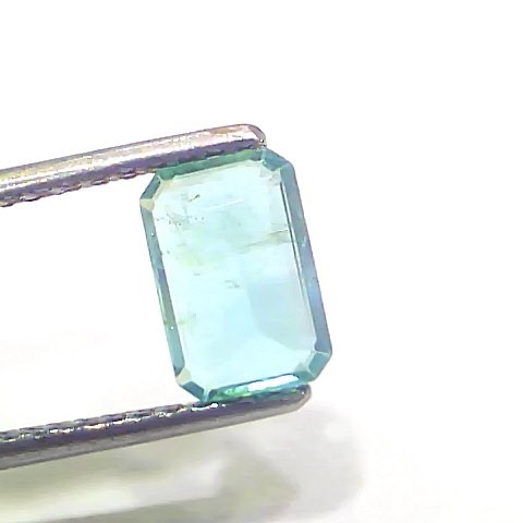 1.37 Ct Certified Untreated Natural Zambian Emerald Panna Gemstone