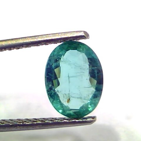 1.39 Ct GII Certified Untreated Natural Zambian Emerald Gemstone AAAAA