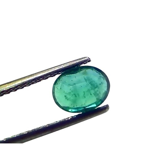 1.39 Ct GII Certified Untreated Natural Zambian Emerald Panna AAAA