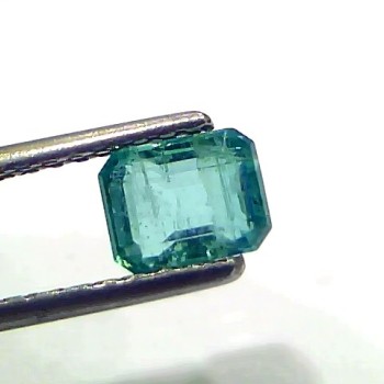 1.43 Ct Certified Untreated Natural Zambian Emerald Gemstone Panna