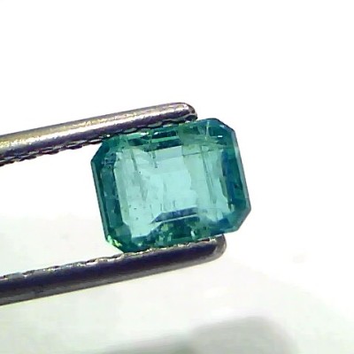 1.43 Ct Certified Untreated Natural Zambian Emerald Gemstone Panna