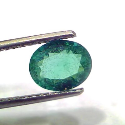 1.40 Ct GII Certified Untreated Natural Zambian Emerald Gemstone AAA