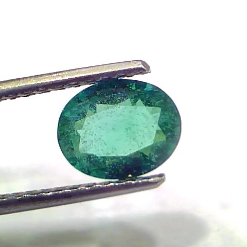 1.40 Ct GII Certified Untreated Natural Zambian Emerald Gemstone AAA