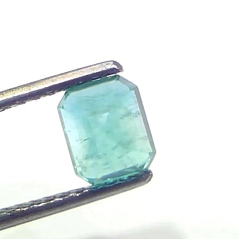 1.40 Ct Certified Untreated Natural Zambian Emerald Gemstone Panna