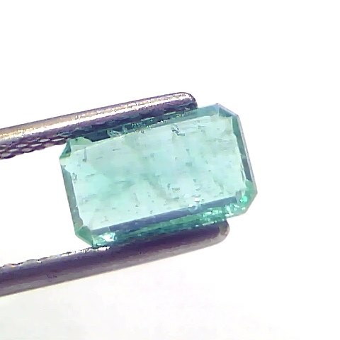 1.45 Ct Certified Untreated Natural Zambian Emerald Gemstone Panna