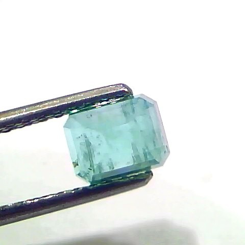 1.43 Ct Certified Untreated Natural Zambian Emerald Gemstone Panna