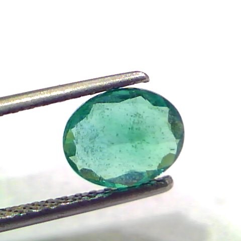 1.40 Ct GII Certified Untreated Natural Zambian Emerald Gemstone AAA