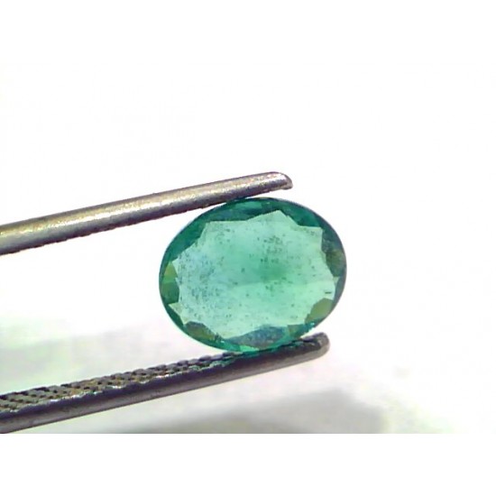 1.40 Ct GII Certified Untreated Natural Zambian Emerald Gemstone AAA