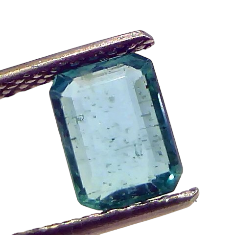 1.42 Ct Certified Untreated Natural Zambian Emerald Gemstone Panna 1.42 Ct Certified Untreated Natural Zambian Emerald Gemstone Panna