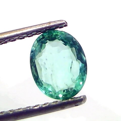1.42 Ct GII Certified Untreated Natural Colombian Emerald Gemstone AAA