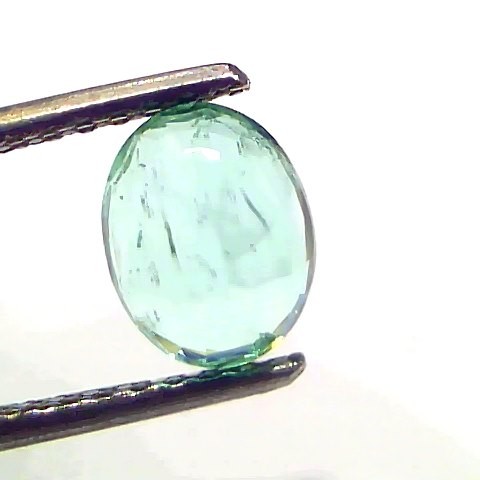 1.42 Ct GII Certified Untreated Natural Colombian Emerald Gemstone AAA