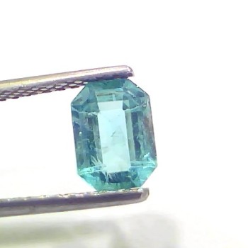 1.44 Ct Certified Untreated Natural Zambian Emerald Panna Gemstone