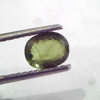 1.44 Carat Unheated Untreated Natural Srilankan Green Sapphire