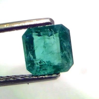 1.45 Ct Certified Untreated Natural Zambian Emerald Gemstone Panna