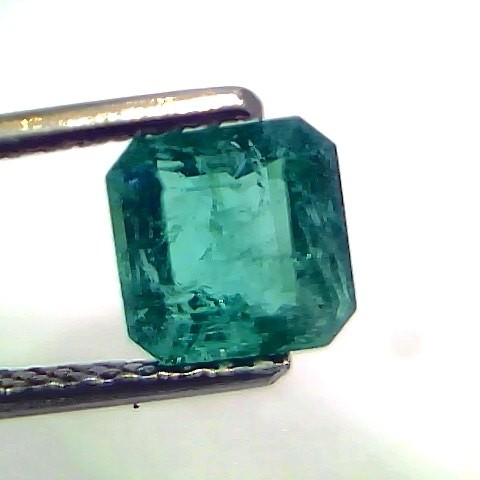 1.45 Ct Certified Untreated Natural Zambian Emerald Gemstone Panna