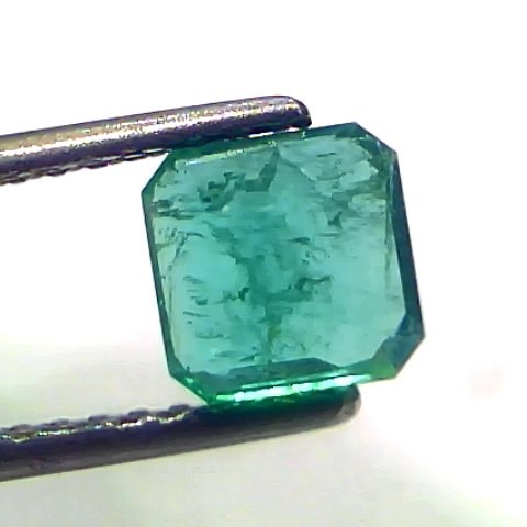 1.45 Ct Certified Untreated Natural Zambian Emerald Gemstone Panna