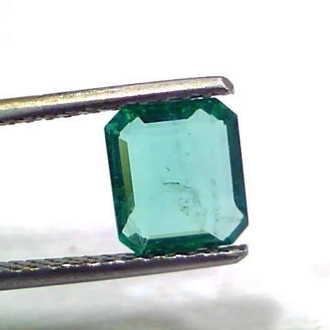 1.45 Ct Untreated Natural Zambian Emerald Gemstone Panna Gems AAAAA