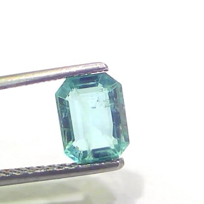 1.47 Ct Certified Untreated Natural Zambian Emerald Panna Gemstone