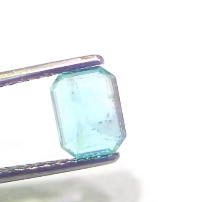 1.47 Ct Certified Untreated Natural Zambian Emerald Panna Gemstone
