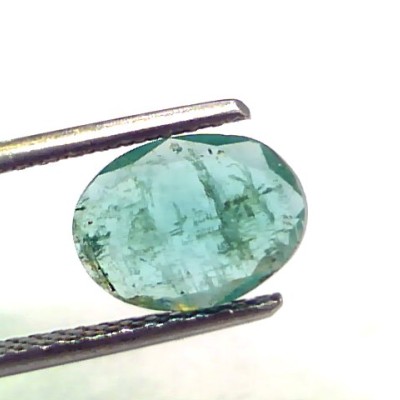 1.48 Ct Untreated Natural Zambian Emerald Gemstone Panna Gems