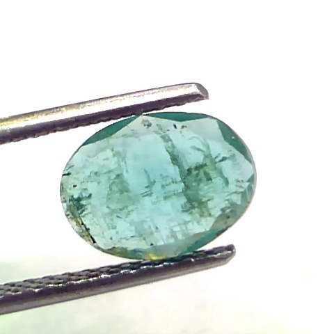 1.48 Ct Untreated Natural Zambian Emerald Gemstone Panna Gems