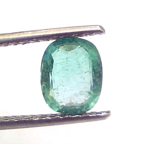 1.49 Ct Untreated Natural Zambian Emerald Gemstone Panna Gems