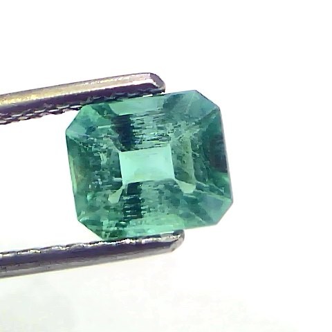 1.51 Ct Certified Untreated Natural Zambian Emerald Gemstone Panna