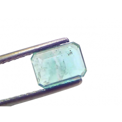 1.50 Ct Certified Untreated Natural Zambian Emerald Gemstone Panna 1.50 Ct Certified Untreated Natural Zambian Emerald Gemstone Panna