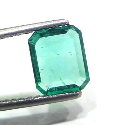 1.52 Ct GII Certified Untreated Natural Zambian Emerald Gems AAAAA