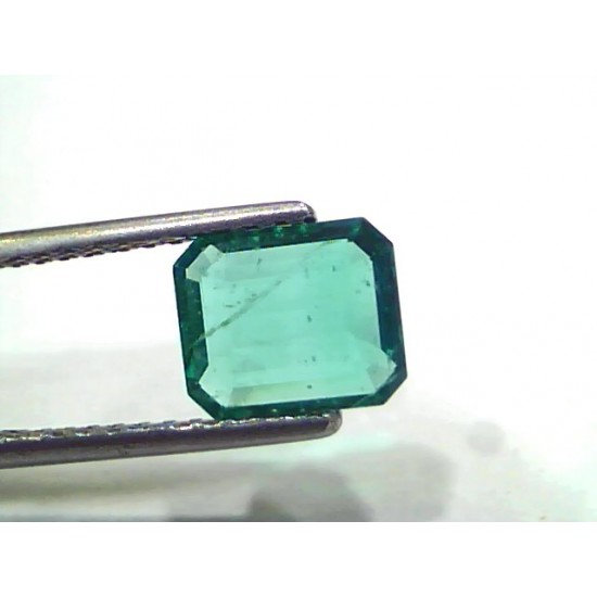 1.52 Ct GII Certified Untreated Natural Zambian Emerald Gems AAAAA
