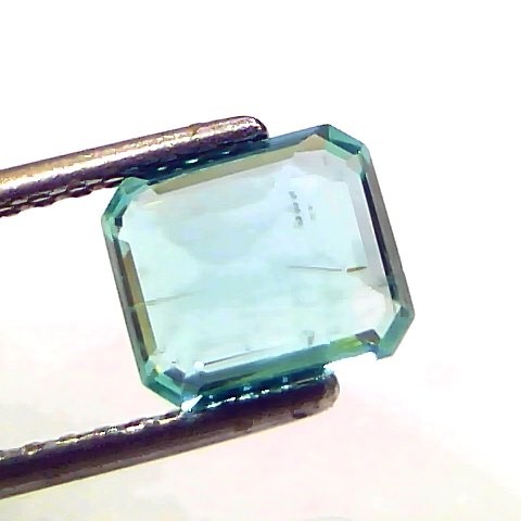 1.55 Ct GII Certified Untreated Natural Colombian Emerald Gemstone AAA