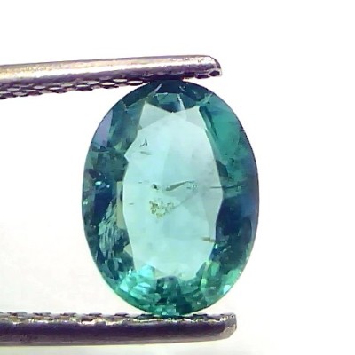 1.58 Ct GII Certified Untreated Natural Zambian Emerald Gemstone AAA