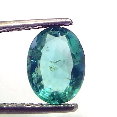 1.58 Ct GII Certified Untreated Natural Zambian Emerald Gemstone AAA