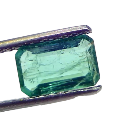 1.58 Ct Certified Untreated Natural Zambian Emerald Gemstone Panna