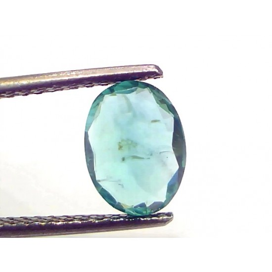 1.58 Ct GII Certified Untreated Natural Zambian Emerald Gemstone AAA