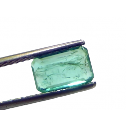 1.58 Ct Certified Untreated Natural Zambian Emerald Gemstone Panna 1.58 Ct Certified Untreated Natural Zambian Emerald Gemstone Panna