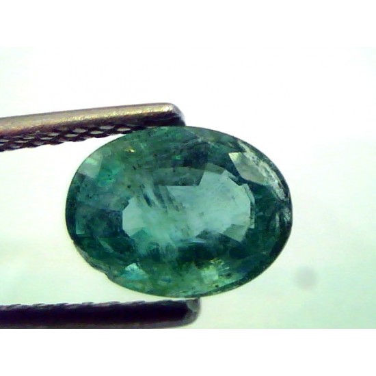 1.59 Ct Untreated Natural Zambian Emerald Gemstone Real Panna
