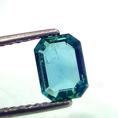 1.59 Ct IGI Certified Untreated Natural Zambian Emerald Gemstone AAA