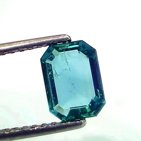 1.59 Ct IGI Certified Untreated Natural Zambian Emerald Gemstone AAA
