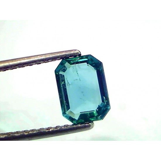 1.59 Ct IGI Certified Untreated Natural Zambian Emerald Gemstone AAA