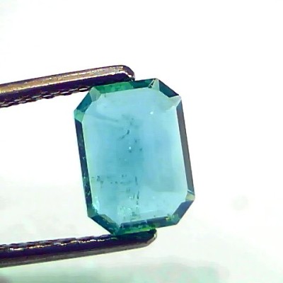 1.59 Ct IGI Certified Untreated Natural Zambian Emerald Gemstone AAA